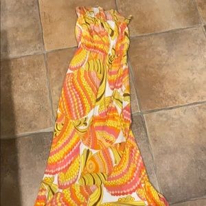 banana republic strapless maxi dress